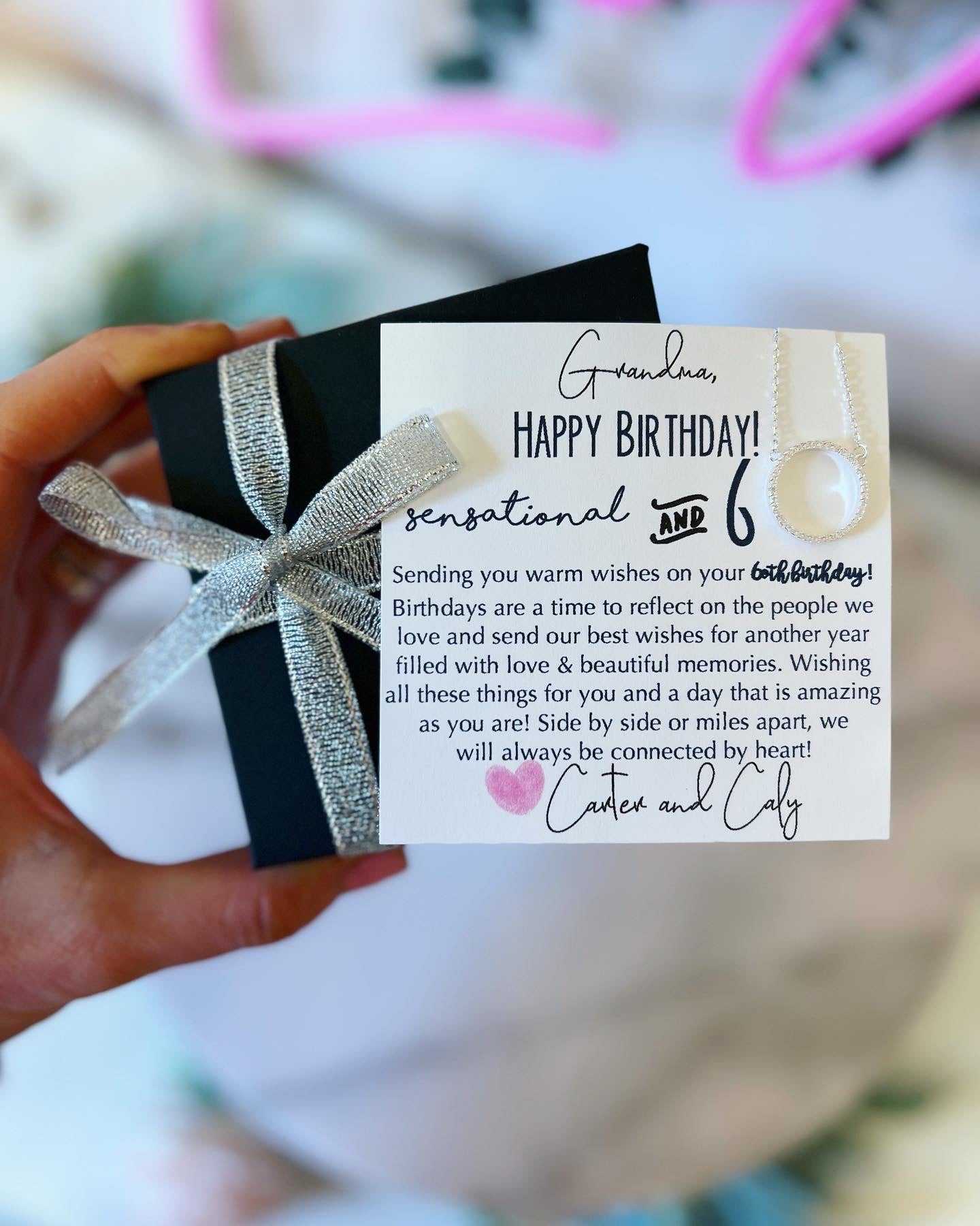 20th, 30, 40, 50, 60th Birthday Best Friend Necklace