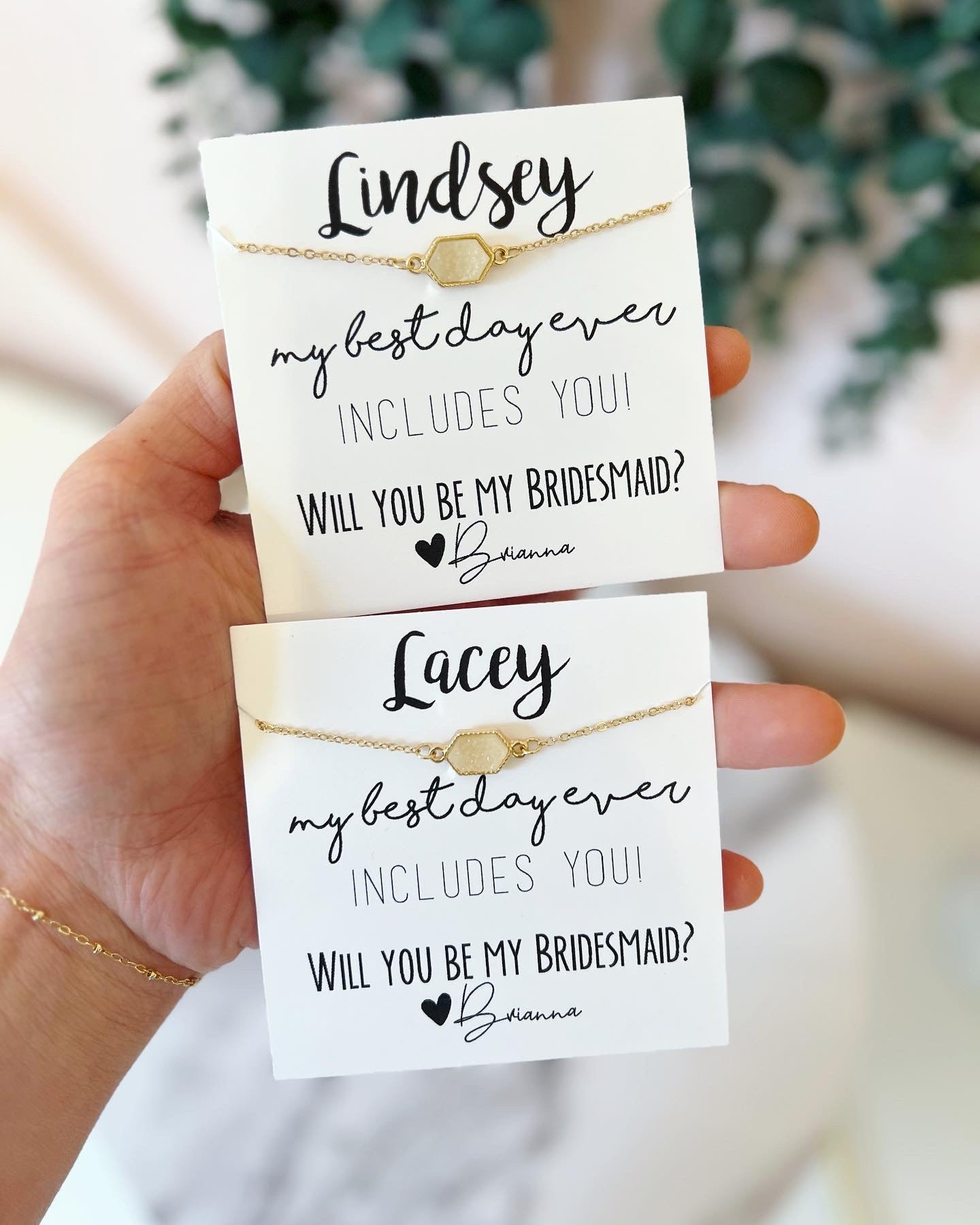 Druzy Oval Bridesmaid Bracelets