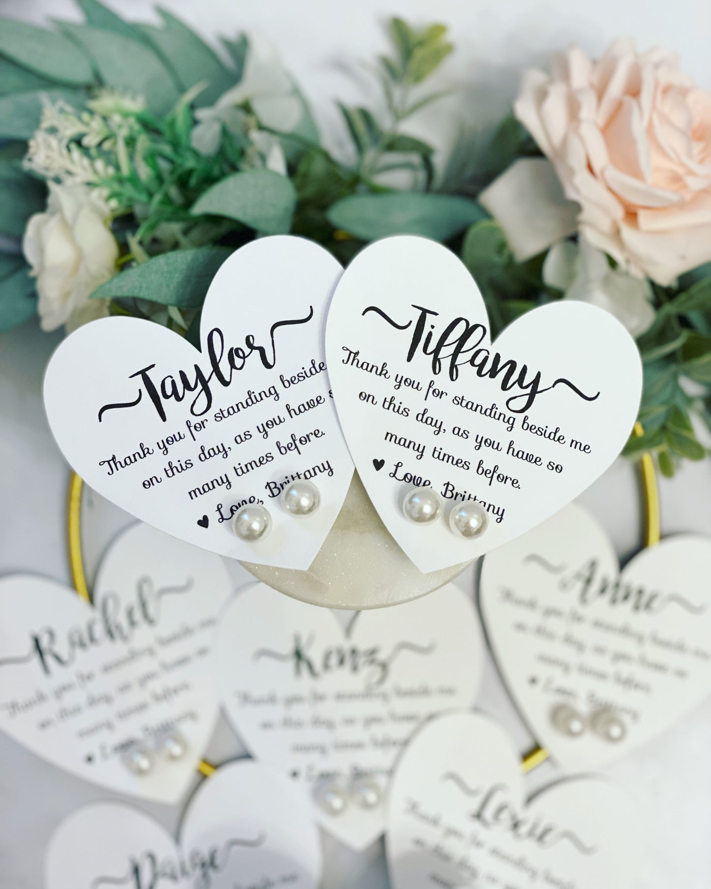 Pearl Earring Bridal Party Gift
