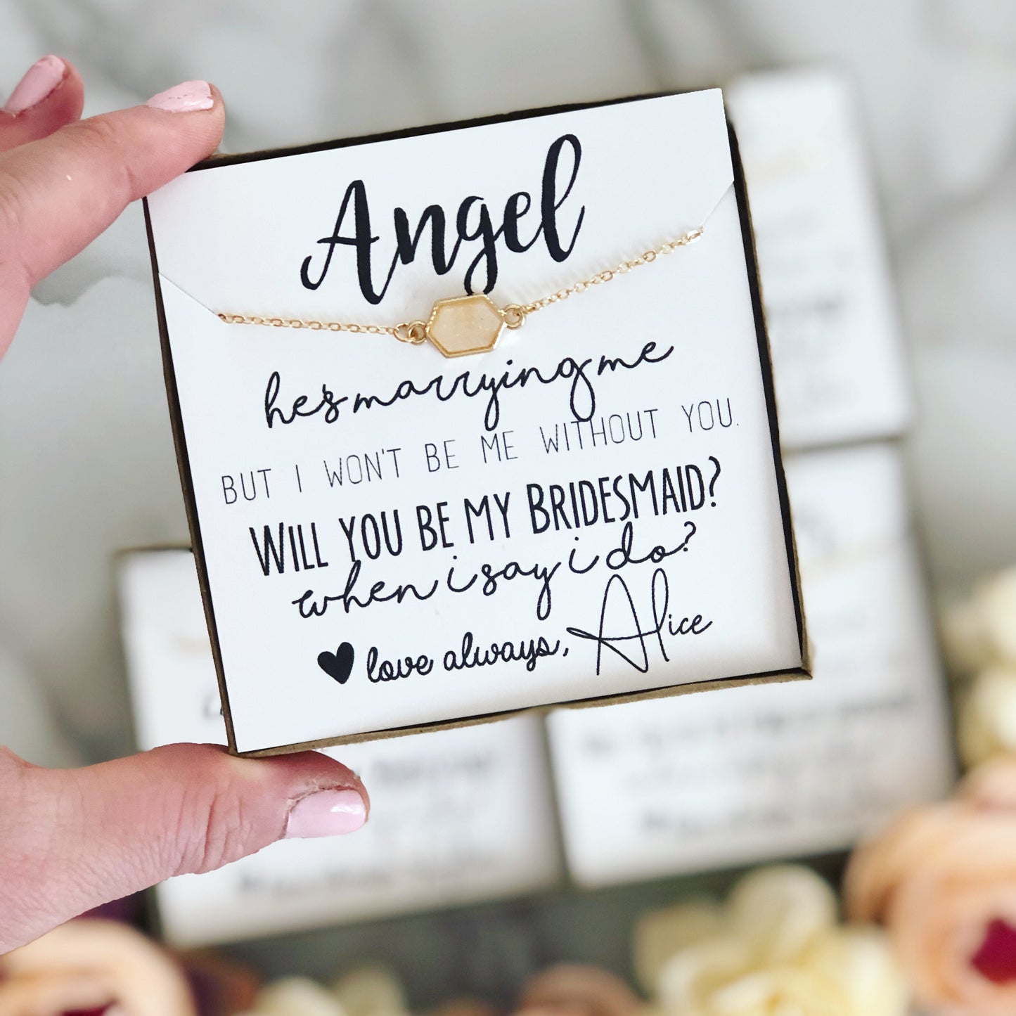 He's Marrying Me, but I Need You Druzy Bracelet