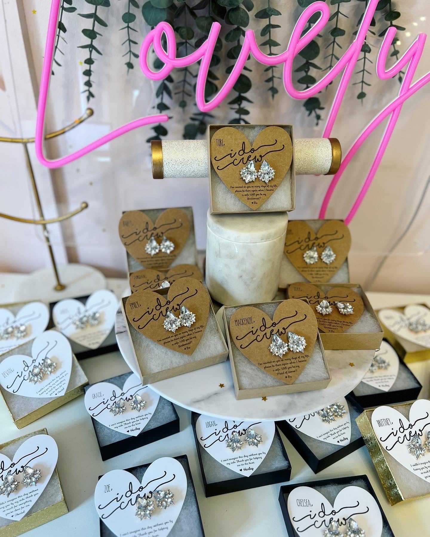 I Do Crew Statement Thank You Earrings