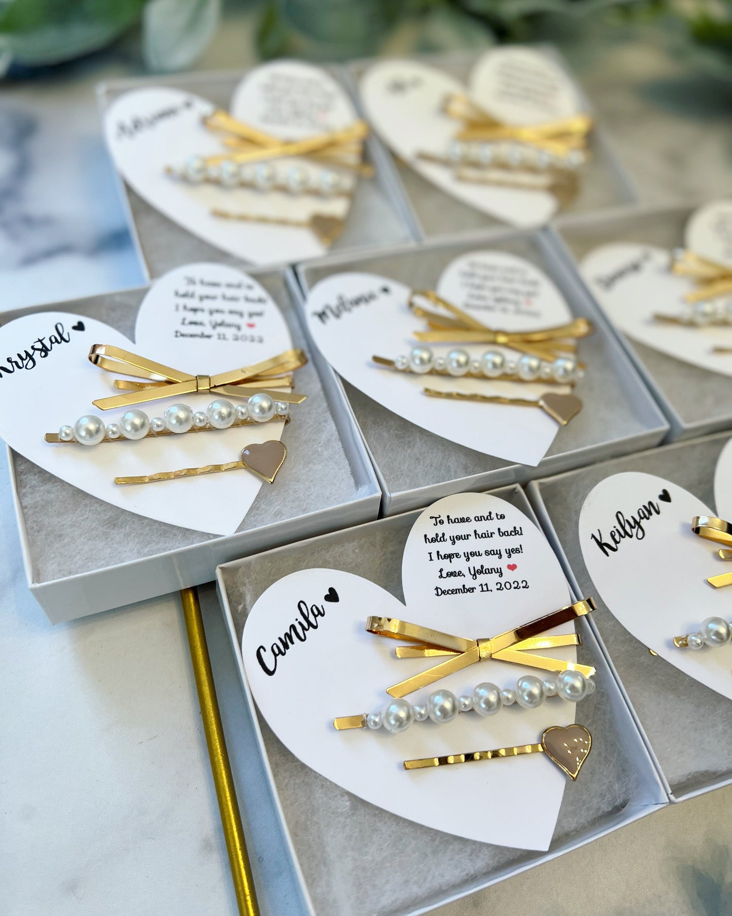 Junior Bridesmaid Hair Pin Set
