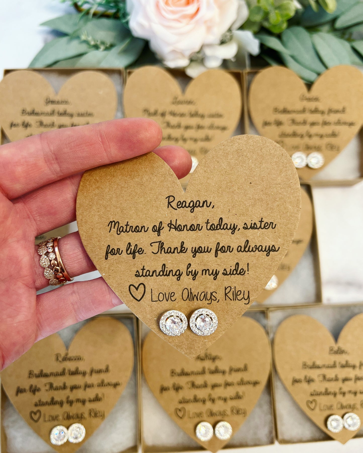 Bridesmaid Today, Friend for Life Earrings