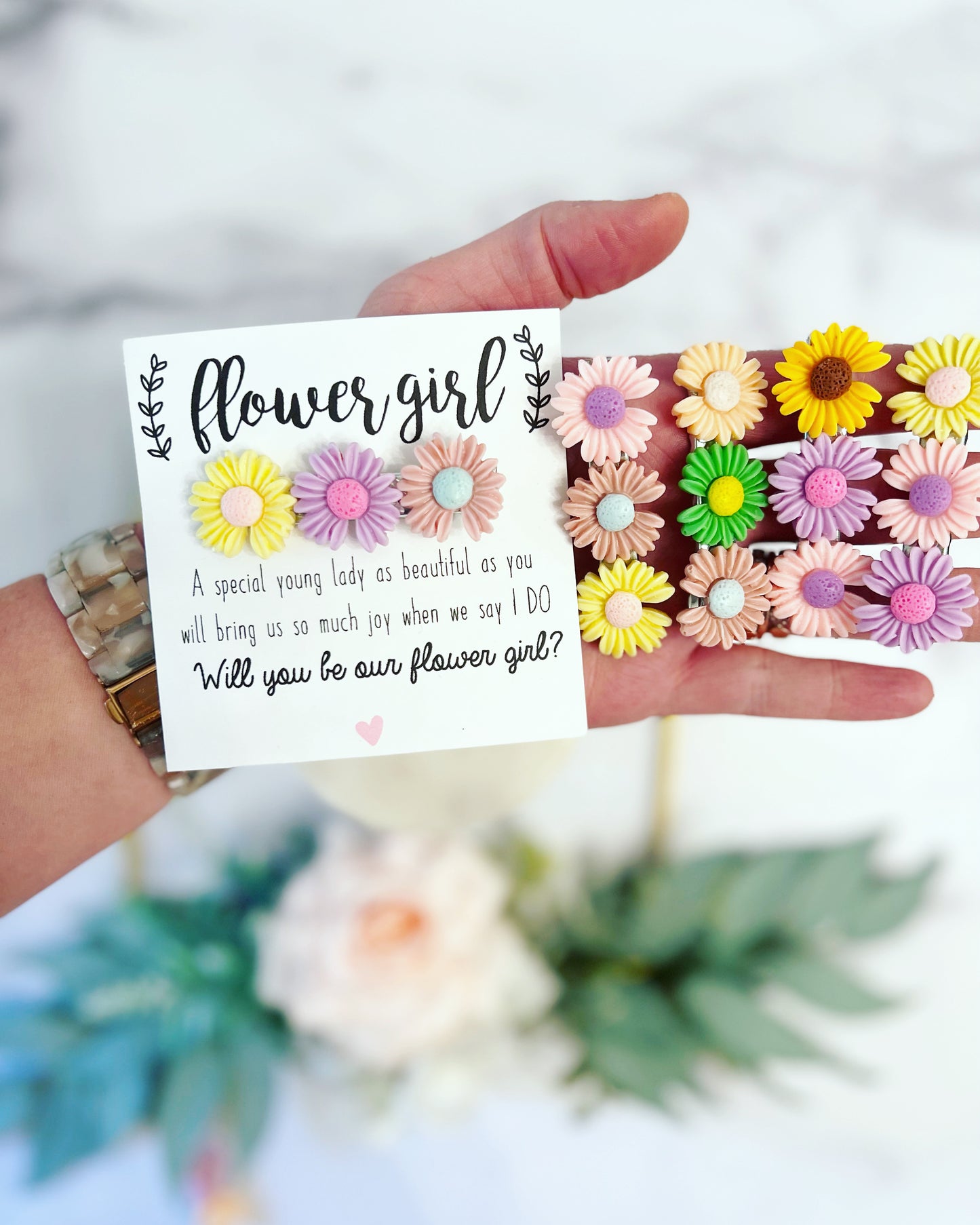 Flower Girl Box! Glasses, Purse, Clip & Bracelet