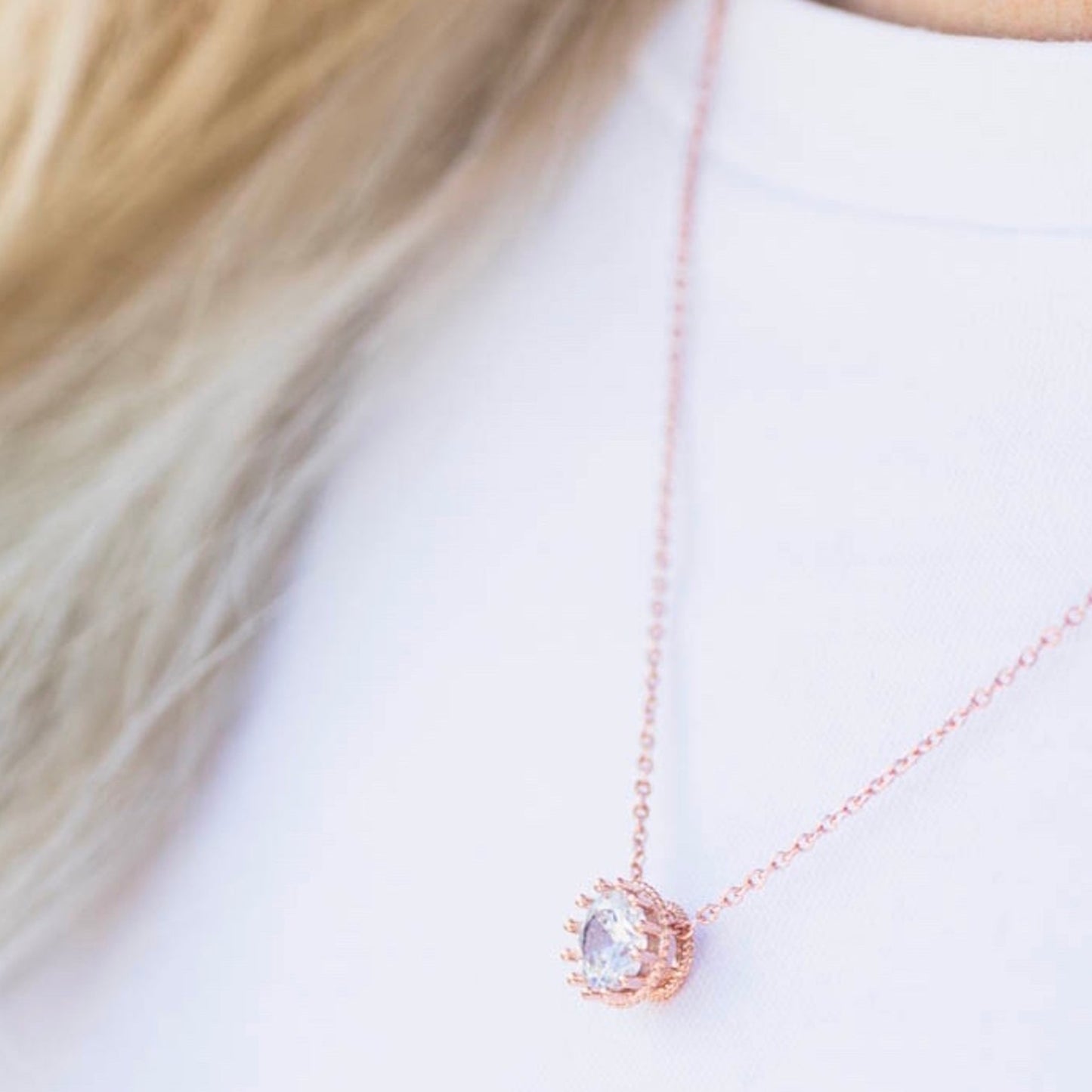Bridesmaid Cubic Zircon Necklace & Matching Bracelet Set, Non-Tarnish & Hypoallergenic!