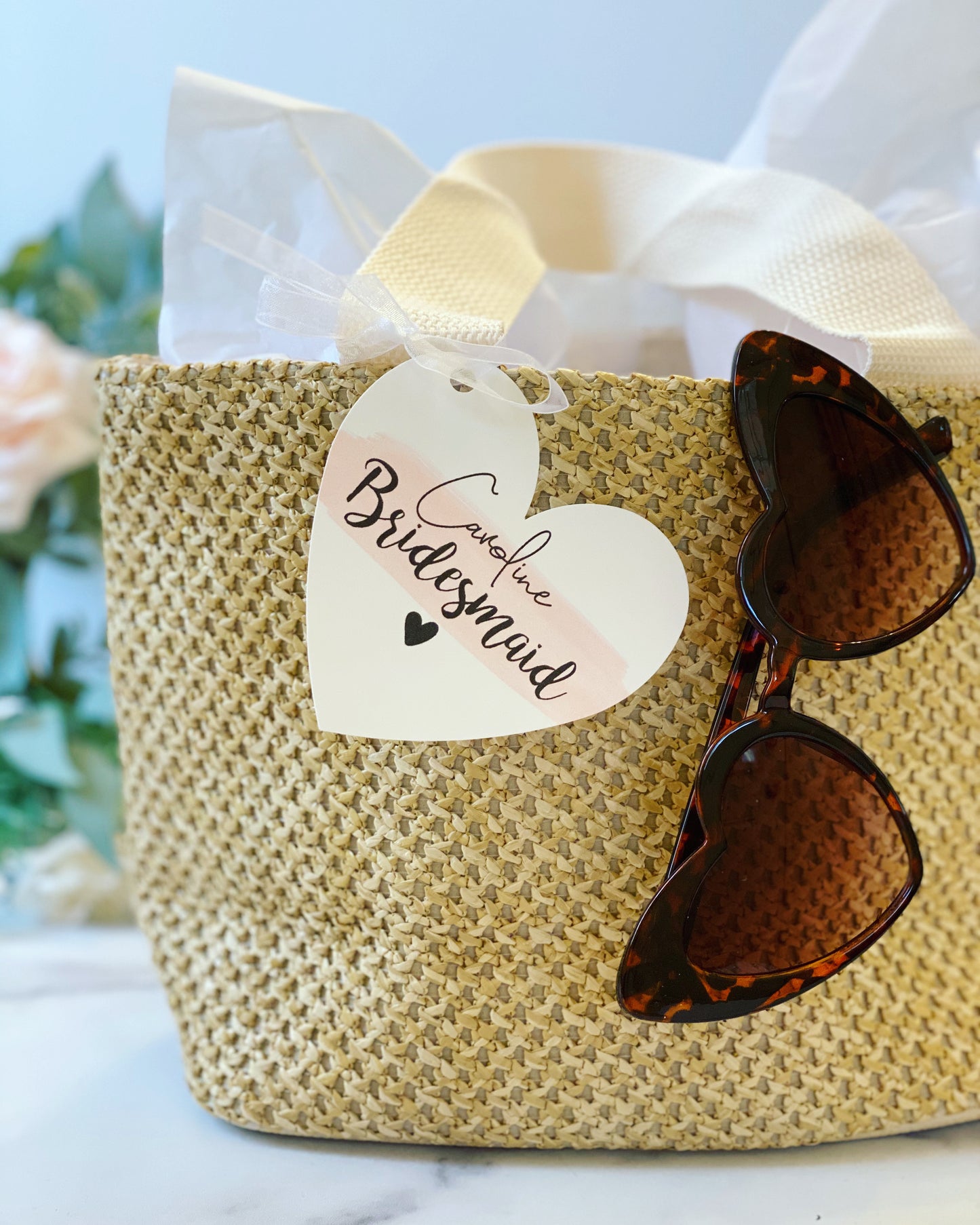 Bridesmaid Bag with Sunglasses AND Hair Tie Scrunchie
