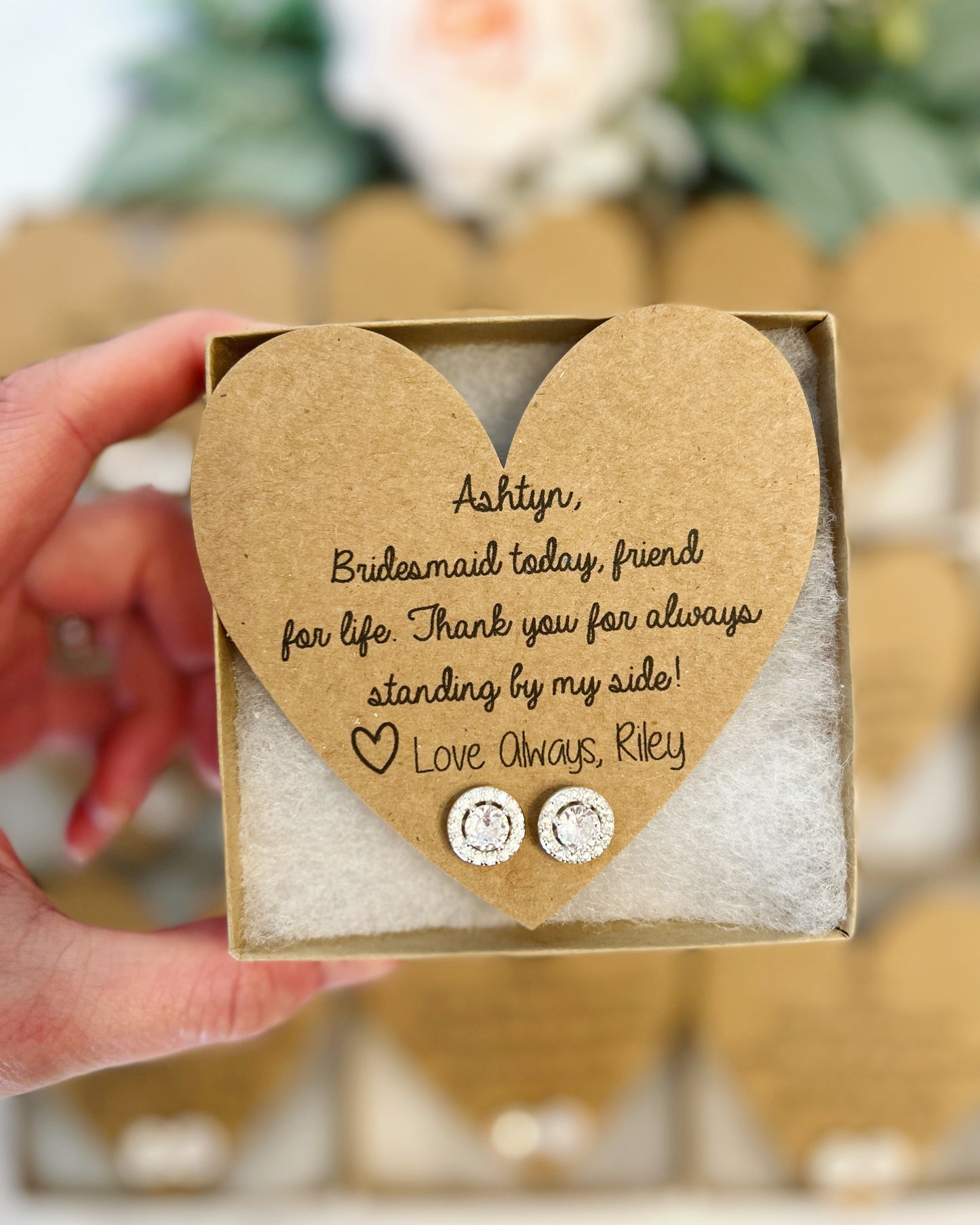 Bridesmaid Today, Friend for Life Earrings