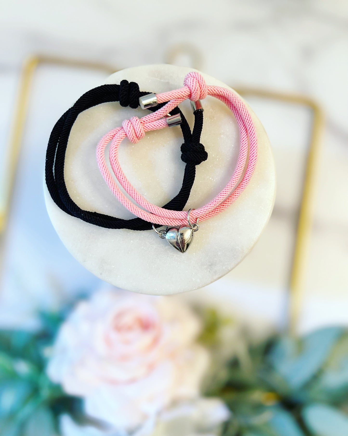 Magnetic Charm! First Day of School! Mommy and Son Adjustable Bracelets