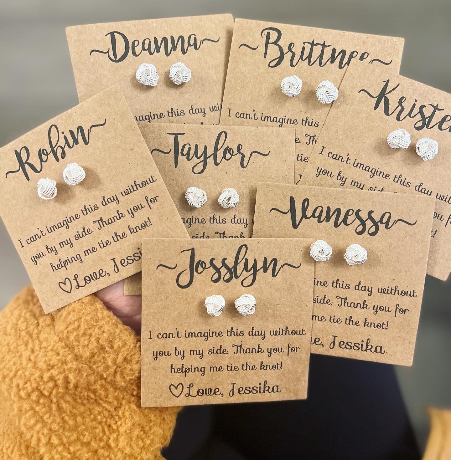 Knot Bridal Party Earrings