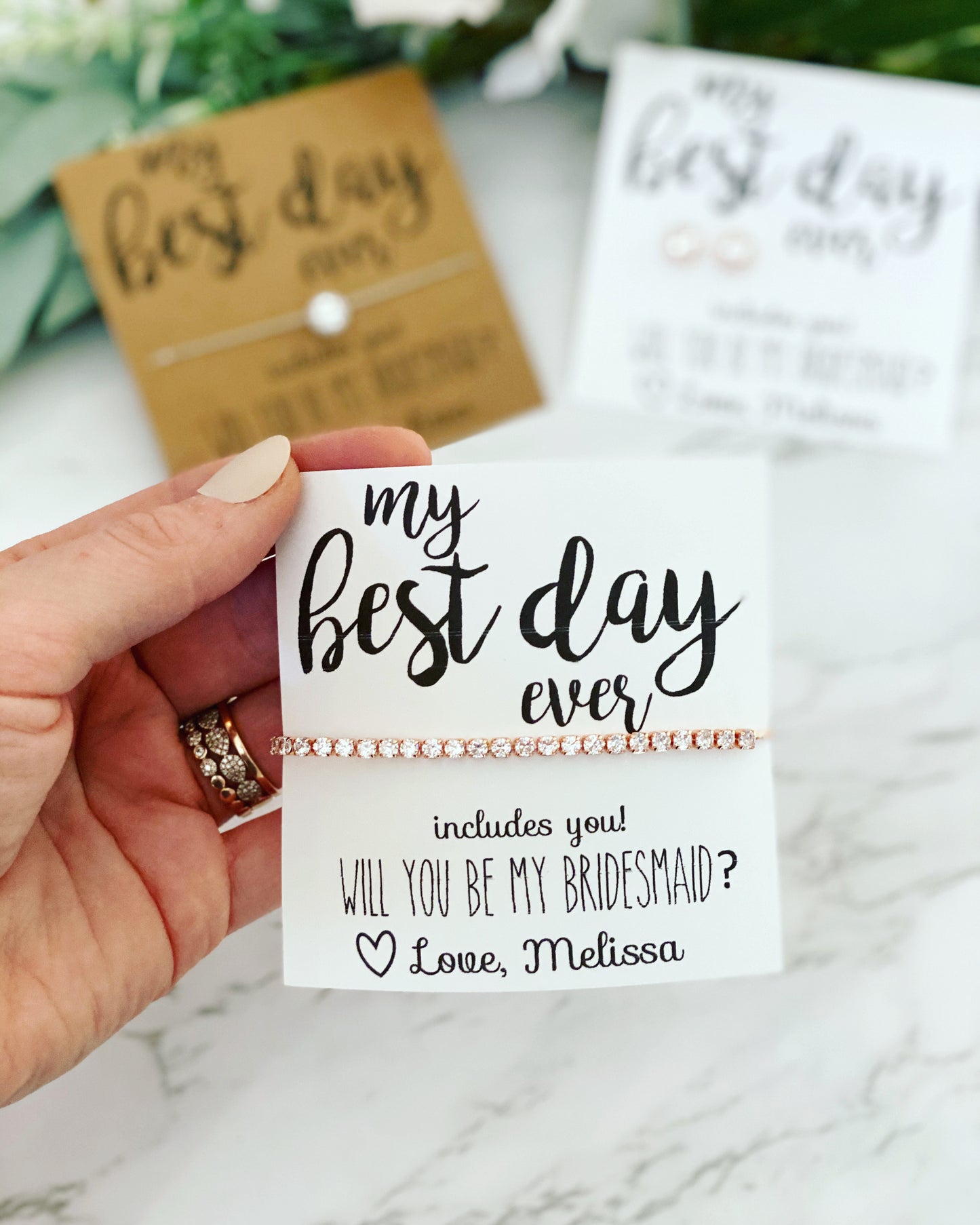 Best Day Ever! Dainty CZ Bracelet