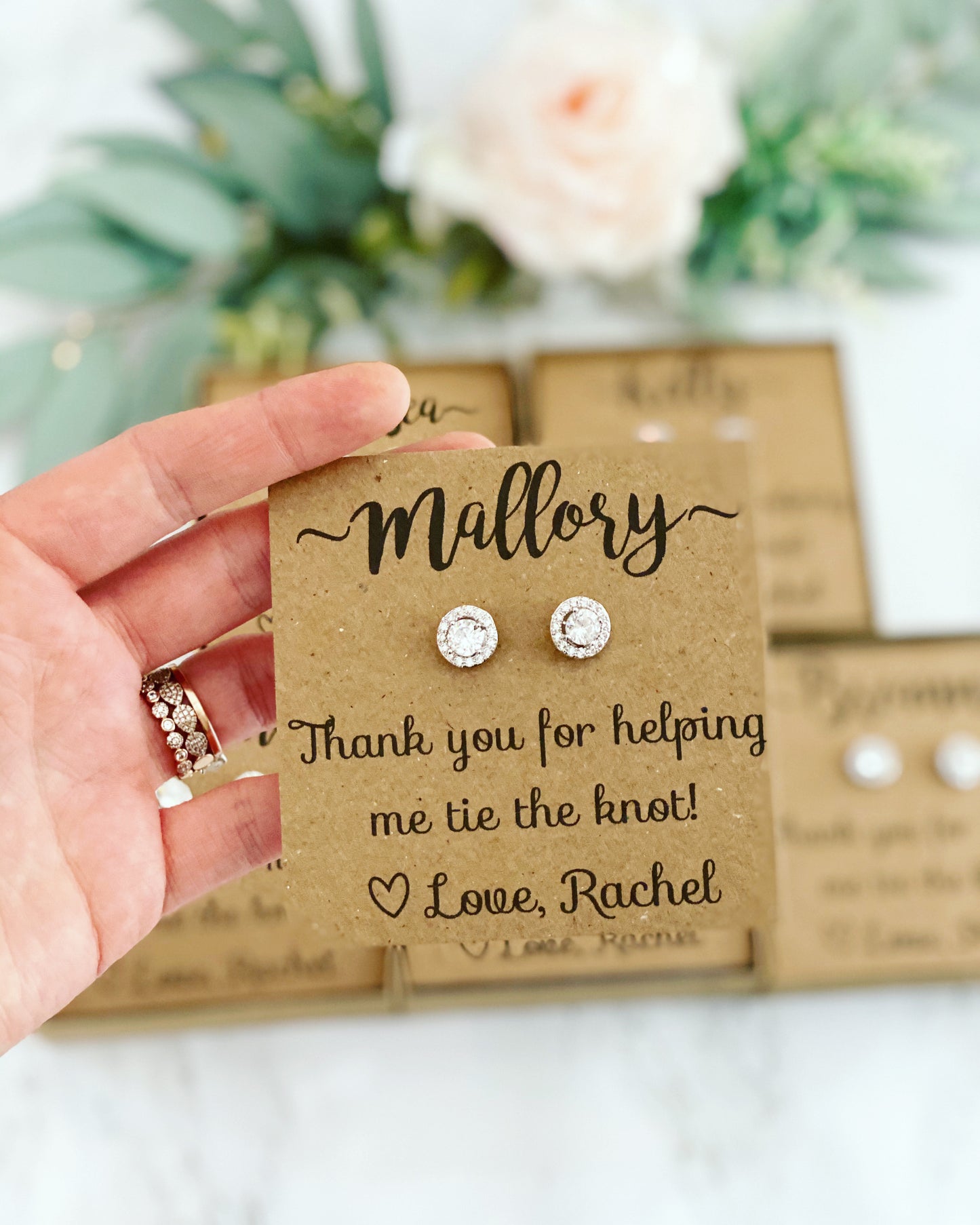 Bridesmaid Gifts! Cubic Zircon Earrings