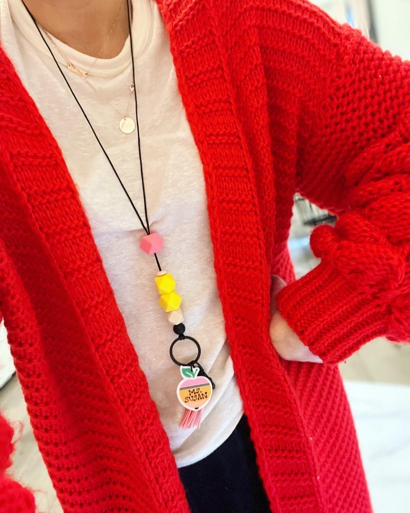 Holiday Teacher Gift Pencil Lanyard