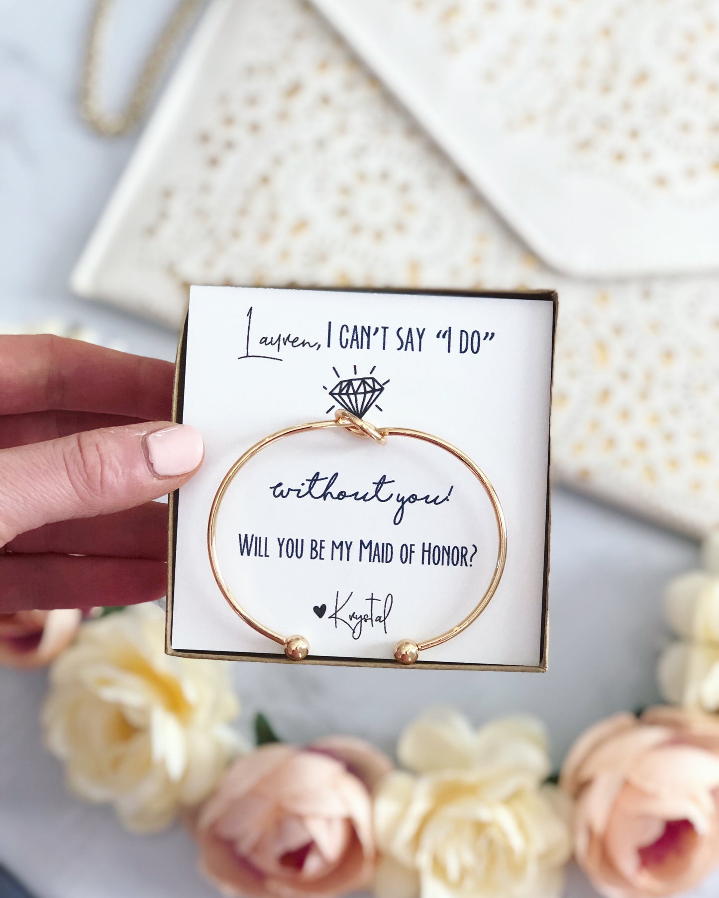 Can't Say "I Do" Without You! Knot Bangles