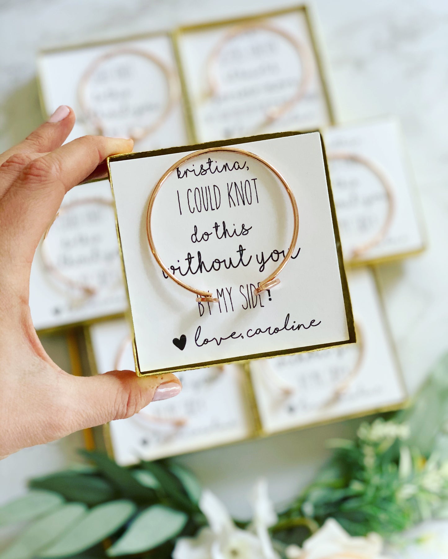 Heart Cuff Bangle Gift for Bridesmaid