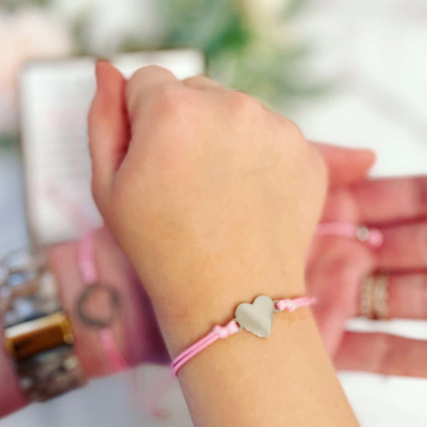 First Day of School! Mommy and Me Adjustable Bracelets, includes card, box & ribbon too!