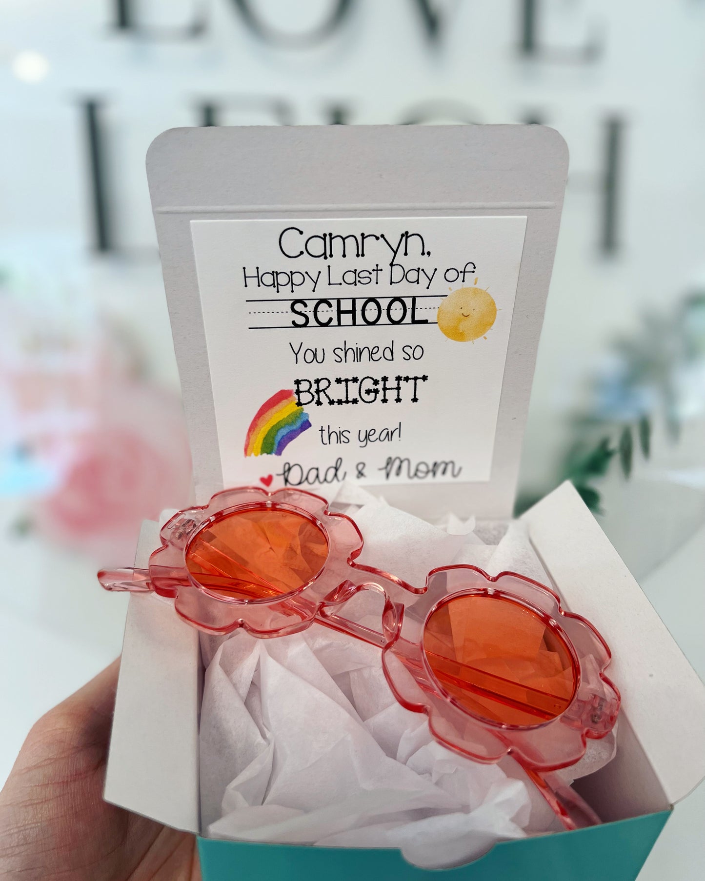 End of School Year Sunglasses Gift