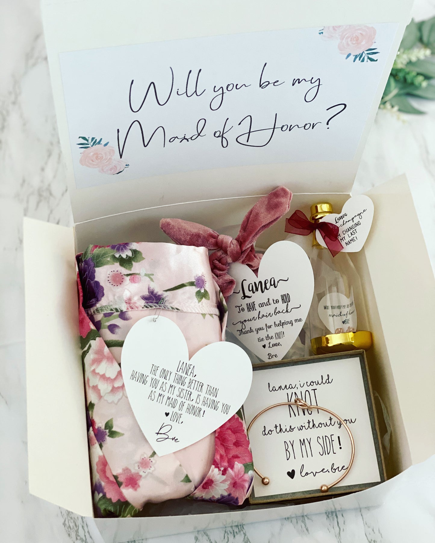 Will you be my Bridesmaid Proposal Box with Robe!