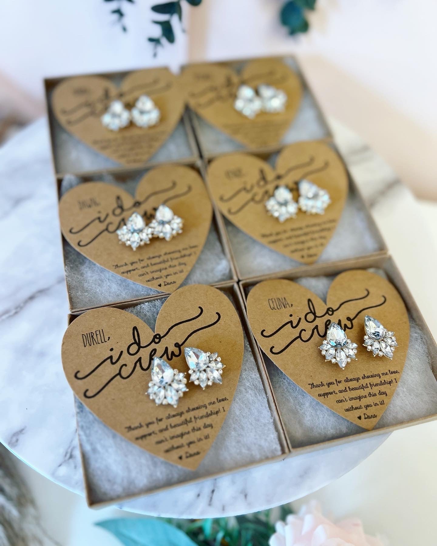 I Do Crew Statement Thank You Earrings