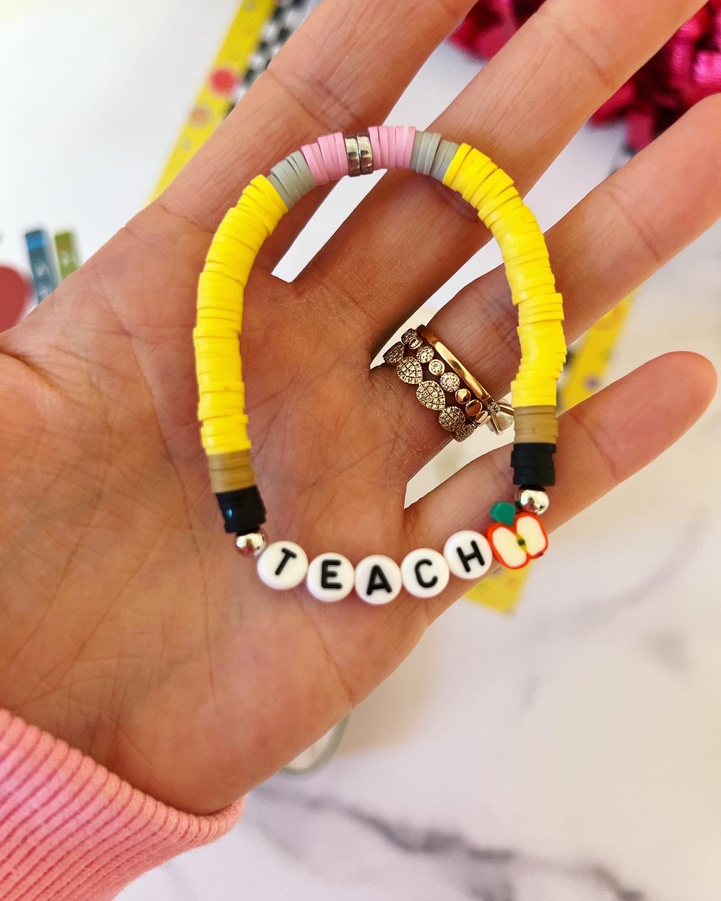 A,B,C's of Gratitude Poem & Teach Bracelet End of Year Teacher Gift