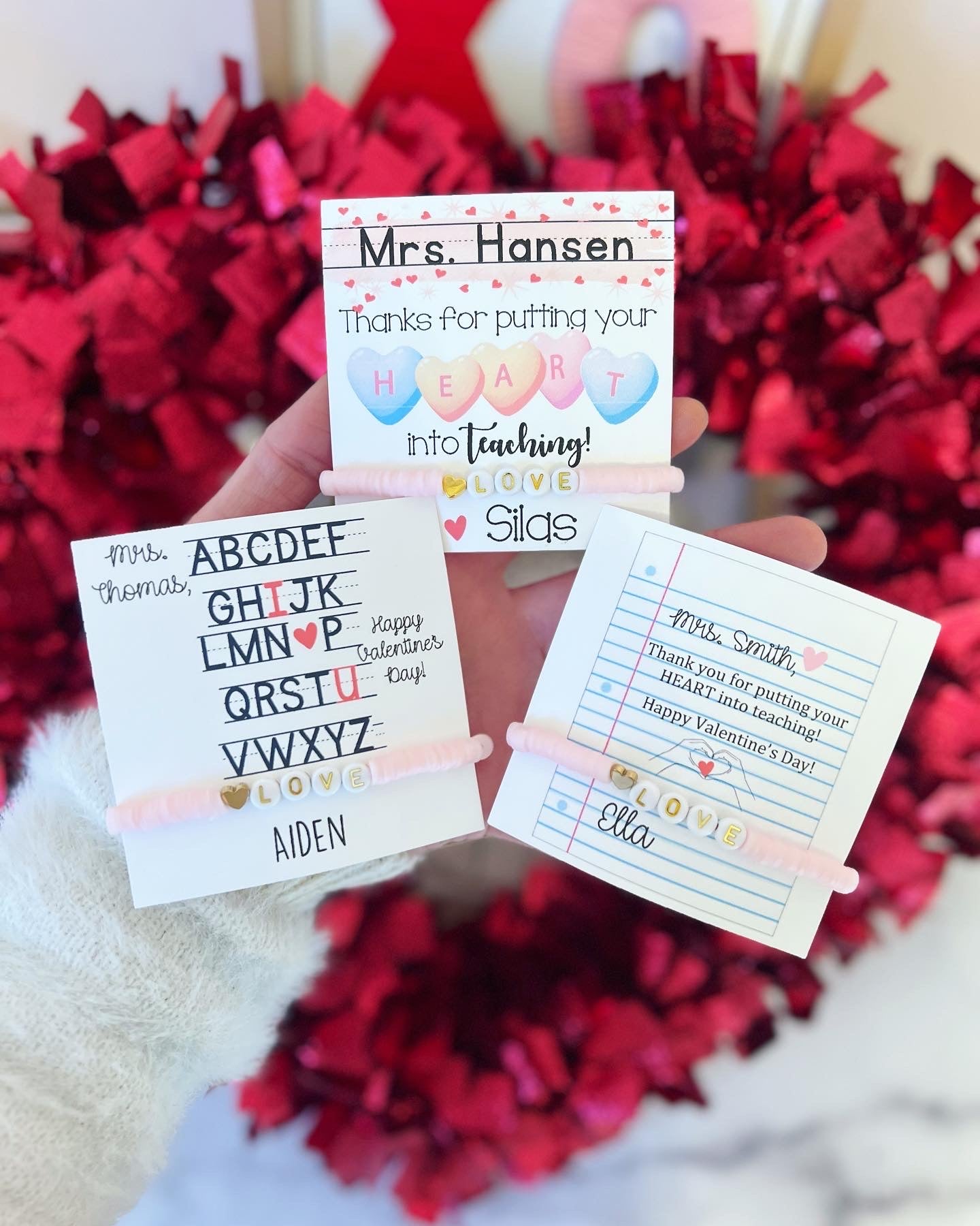 Valentine's Day Teacher Gift! Love Bracelet!