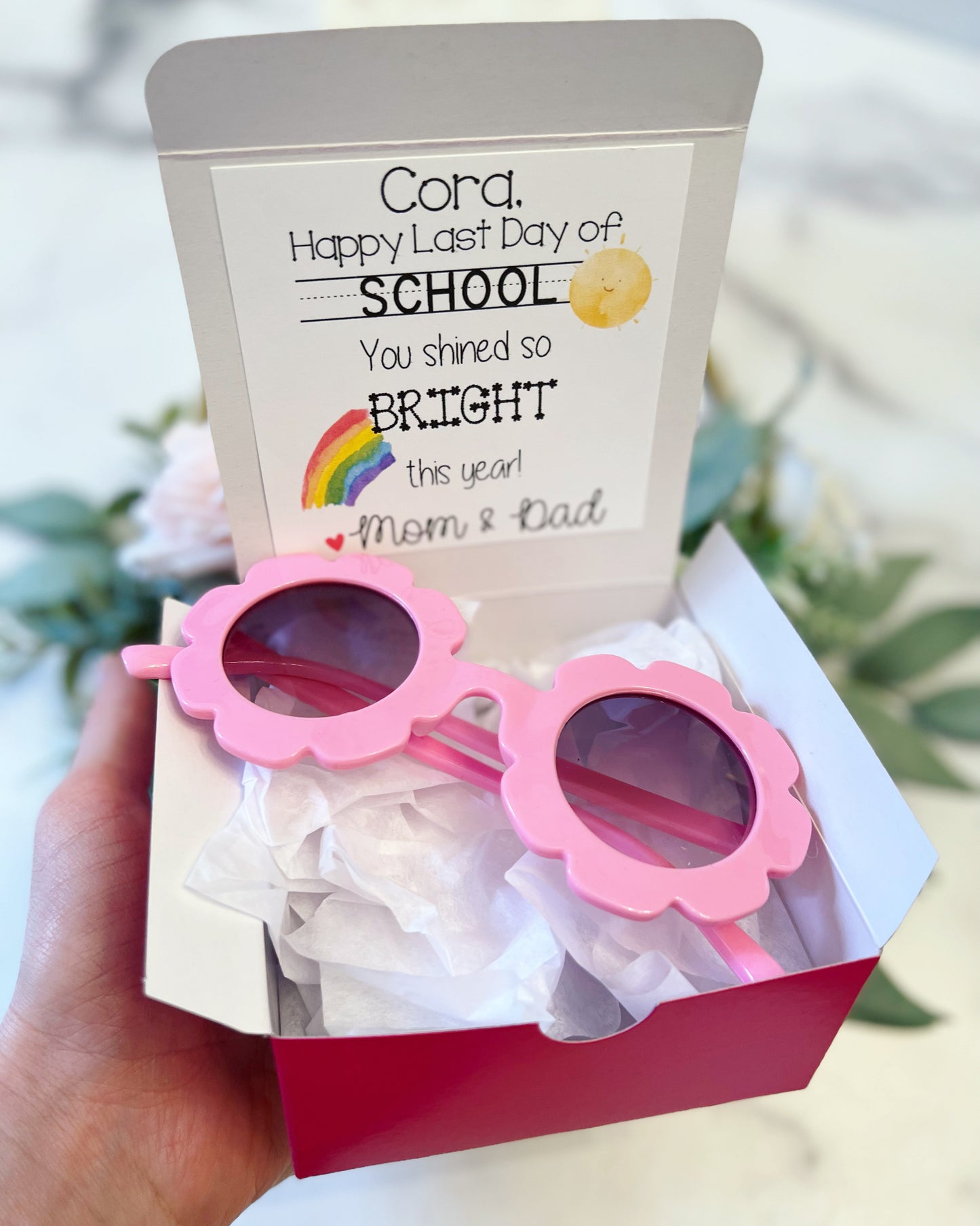 End of School Year Sunglasses Gift