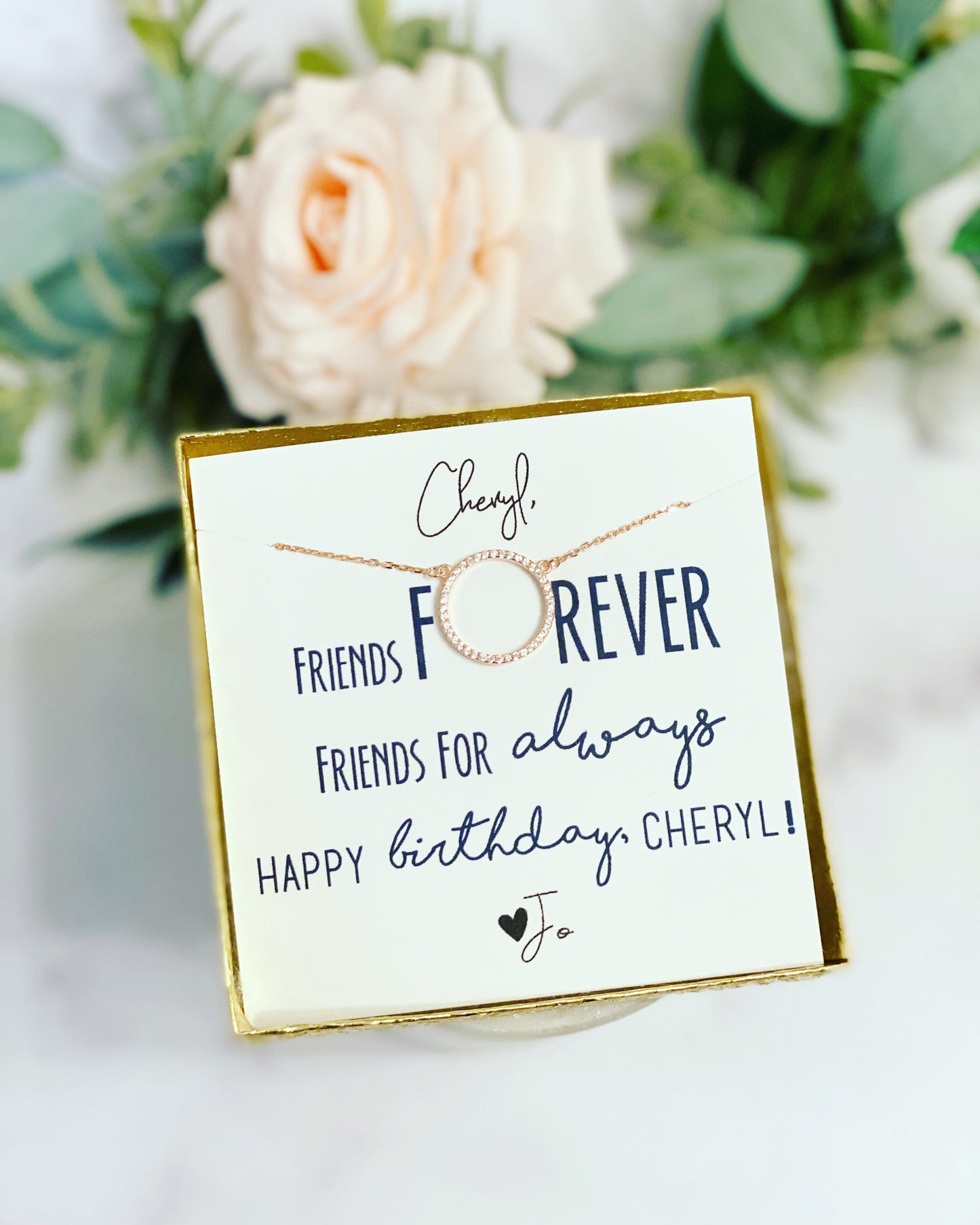 Friends Forever Birthday Necklace