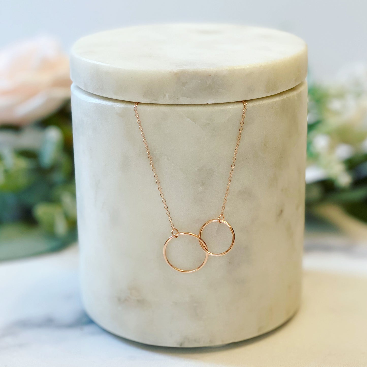 Grateful Necklace! Infinity Circles! Teacher Gift