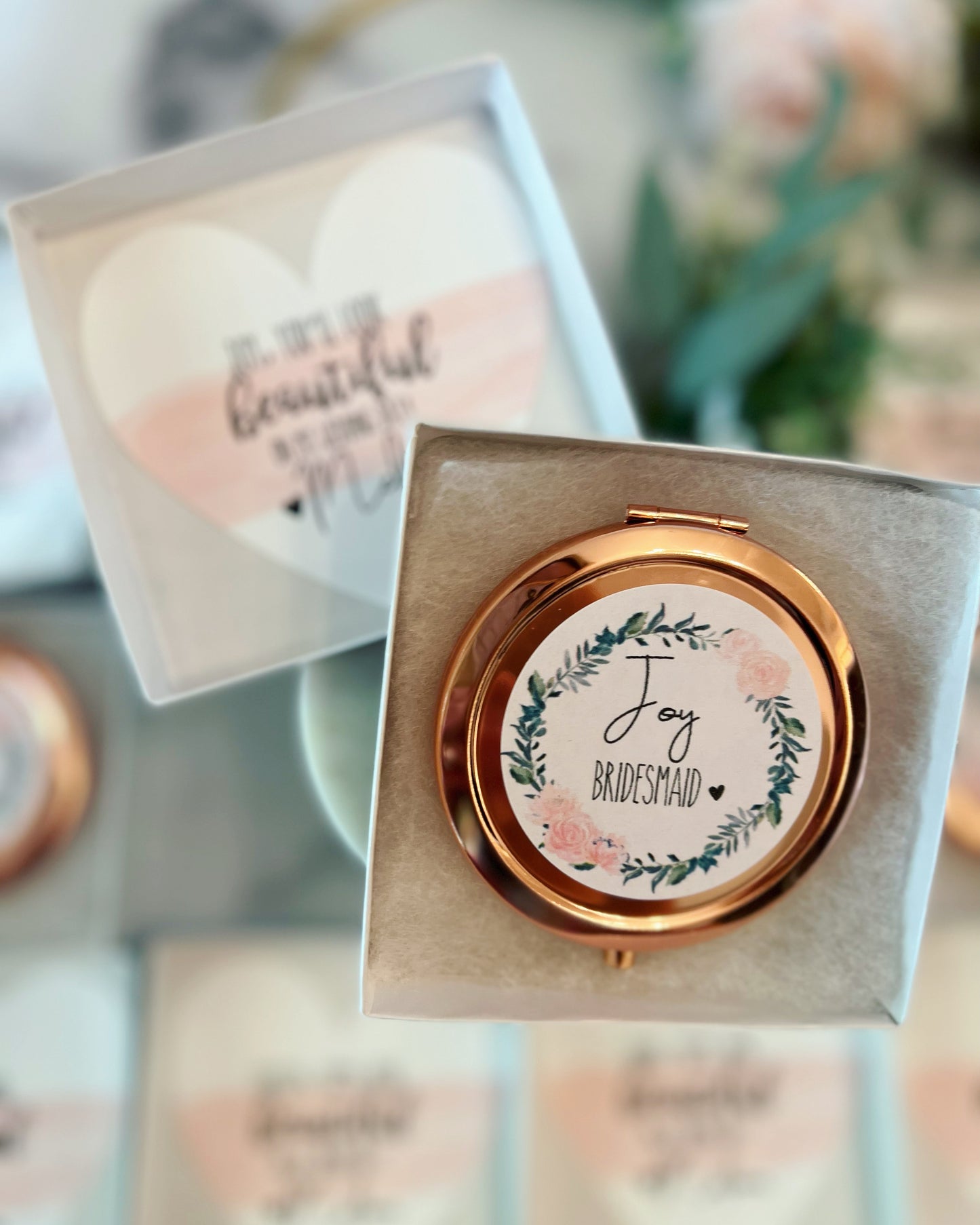 Compact Mirror Bridal Party Gift