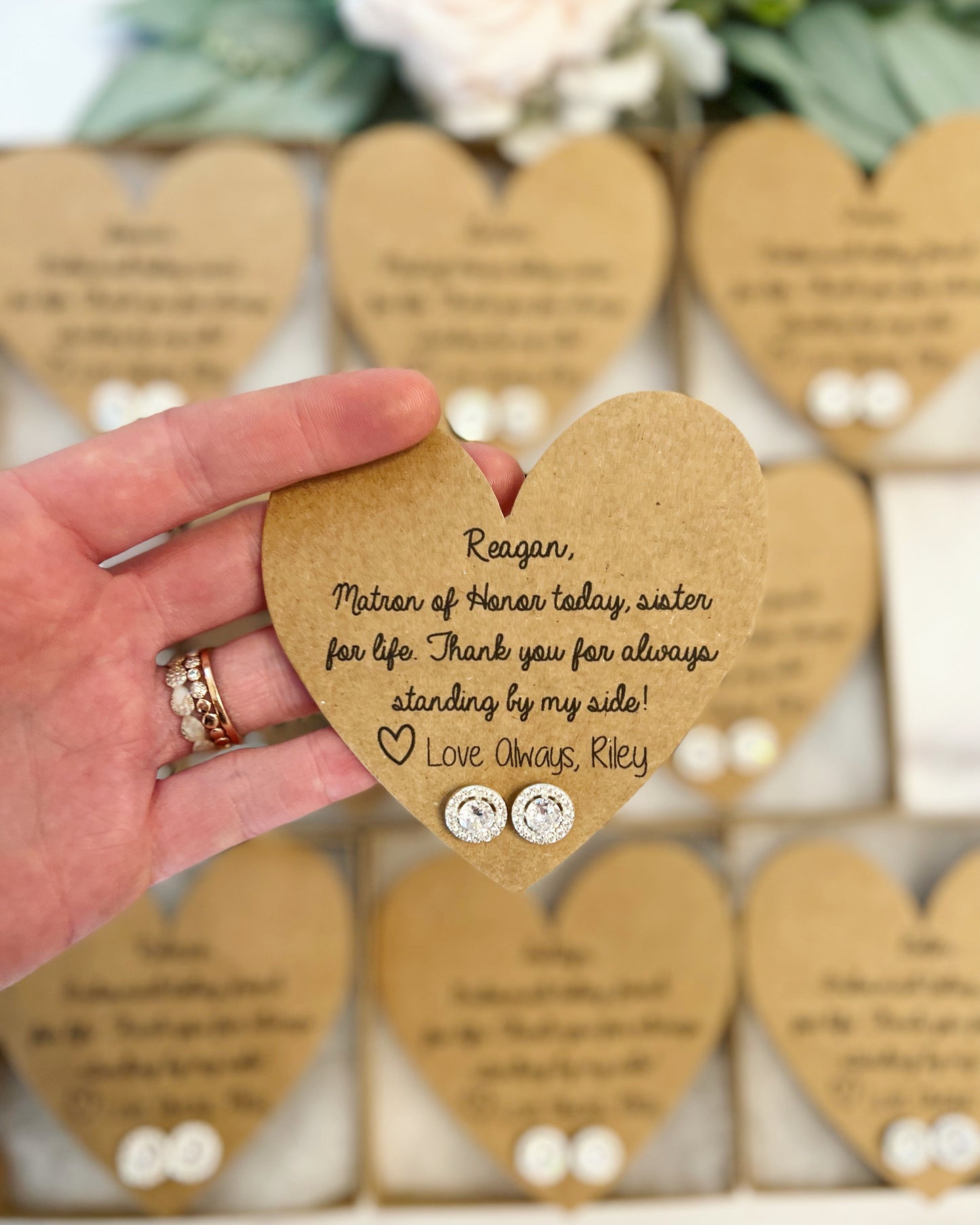 Bridesmaid Today, Friend for Life Earrings