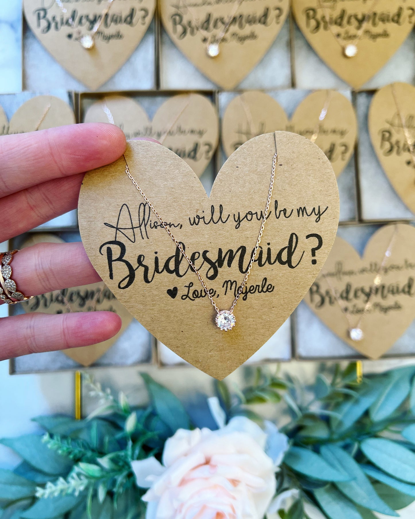 Be My Bridesmaid? Cubic Zircon Necklace