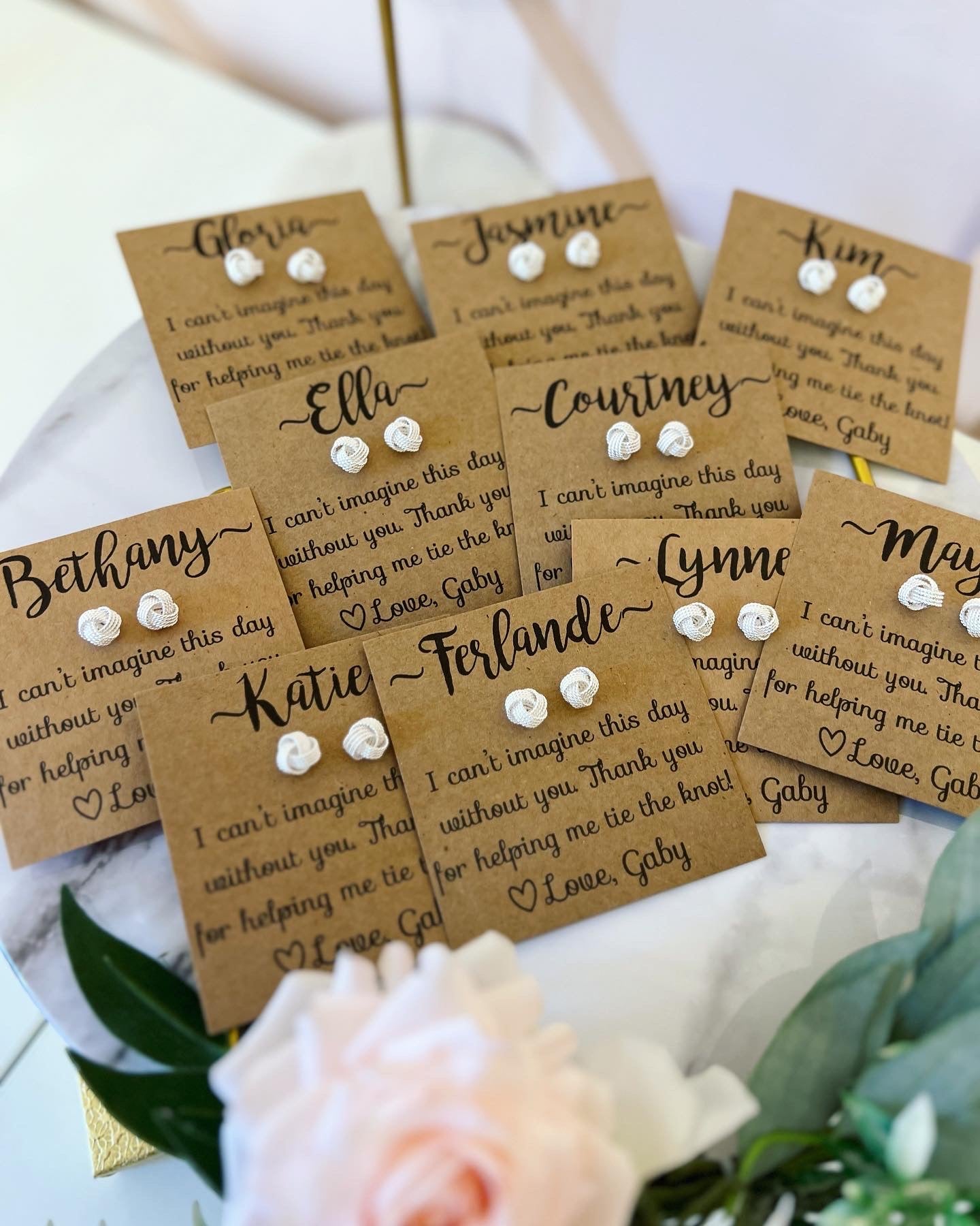 Knot Bridal Party Earrings