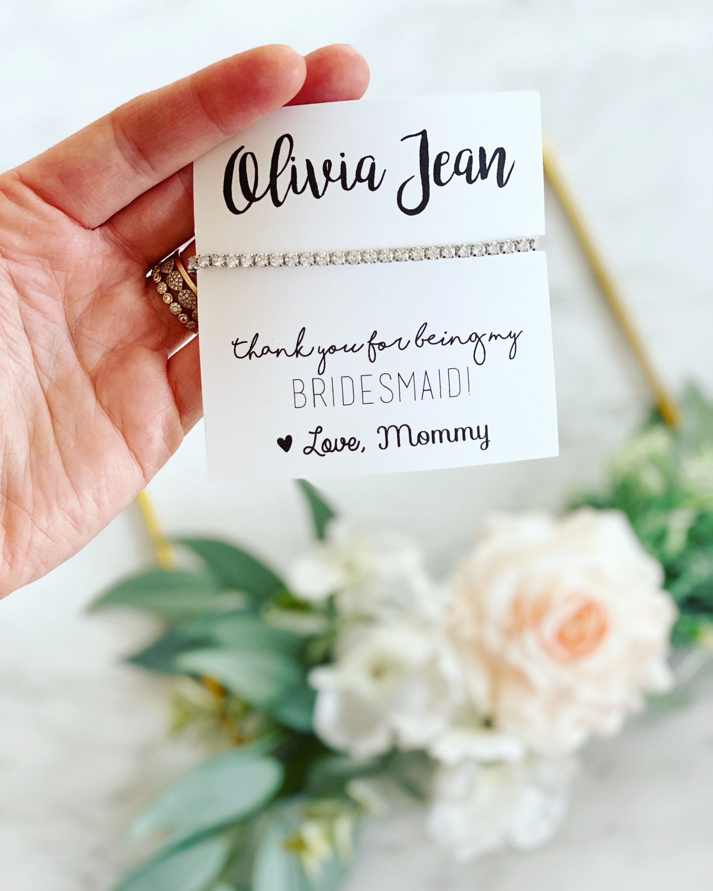 Cubic Zircon Bridesmaid Bracelet