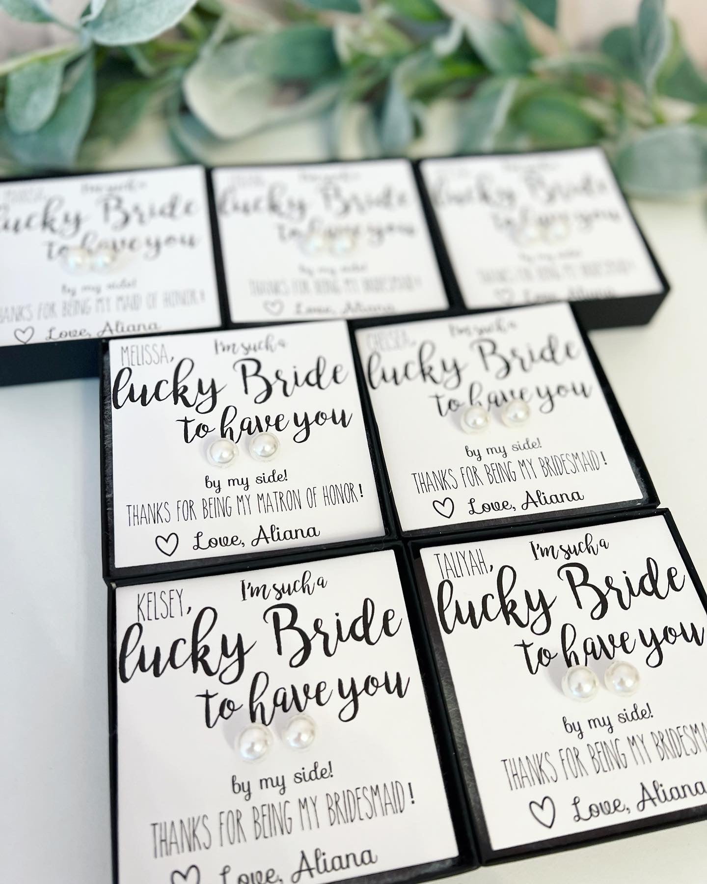 Lucky Bride Pearl Earrings