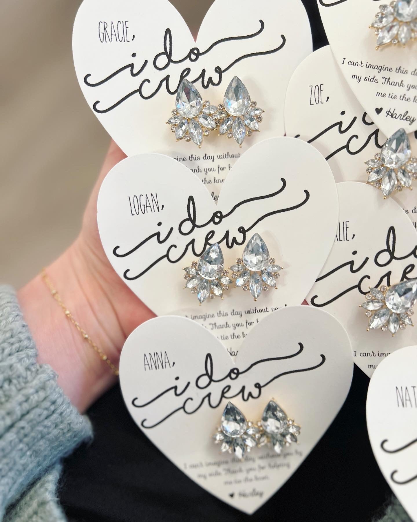 Bridesmaid Opal earrings I do crew gifts! TOP SELLER!