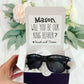 Ring Bearer Box with Sunglasses