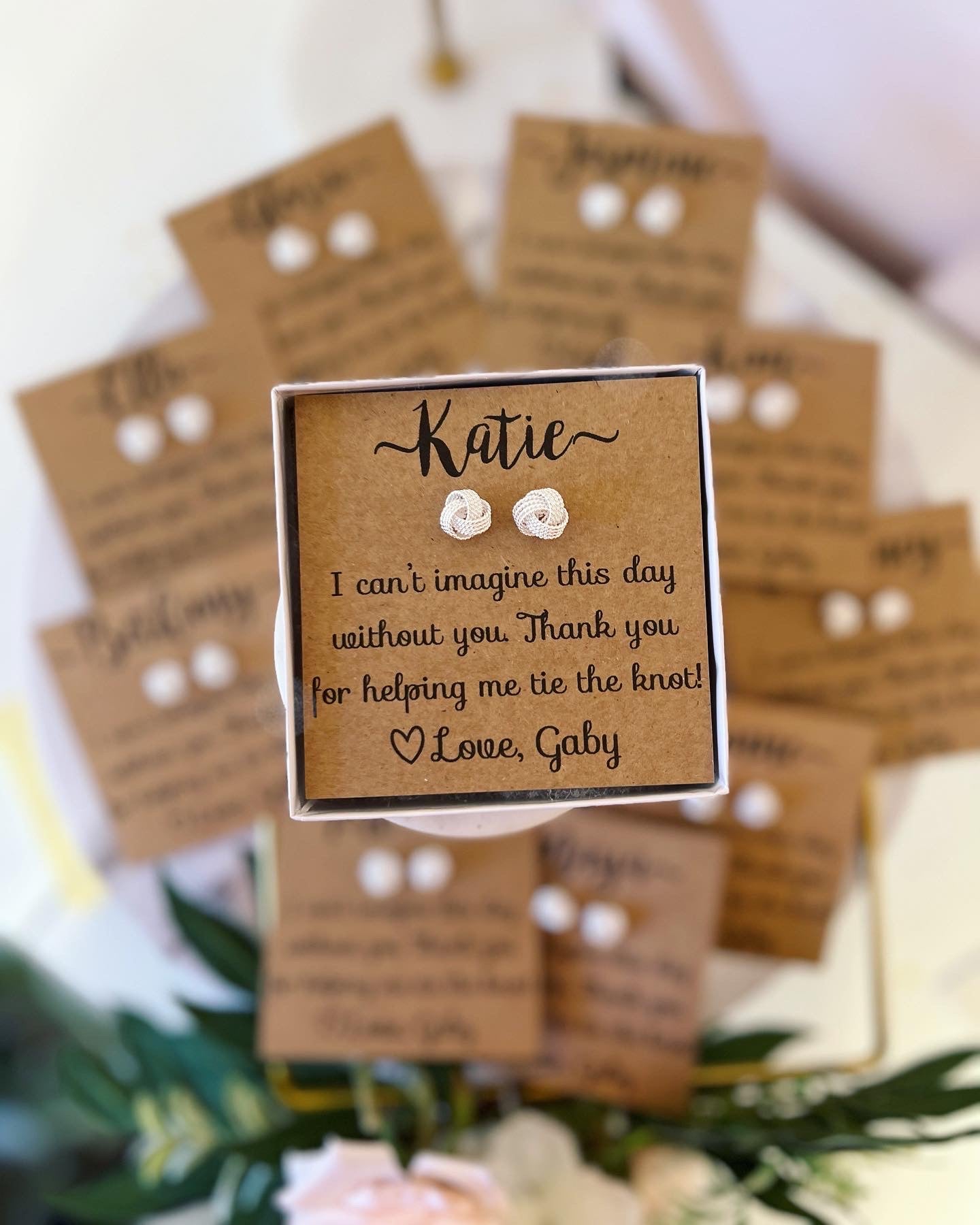 Knot Bridal Party Earrings