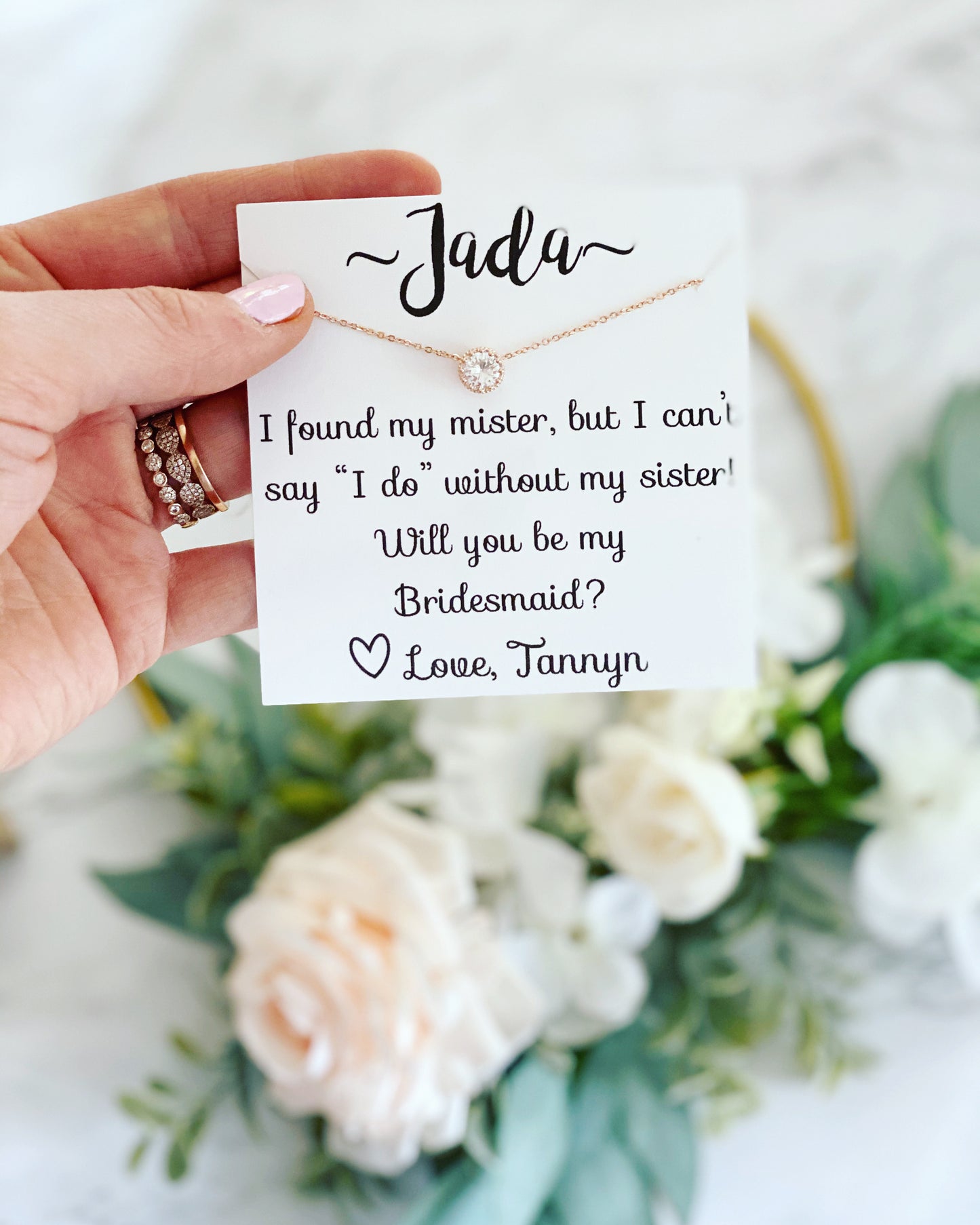 I Found My Mister, but I Need My Sister Necklace