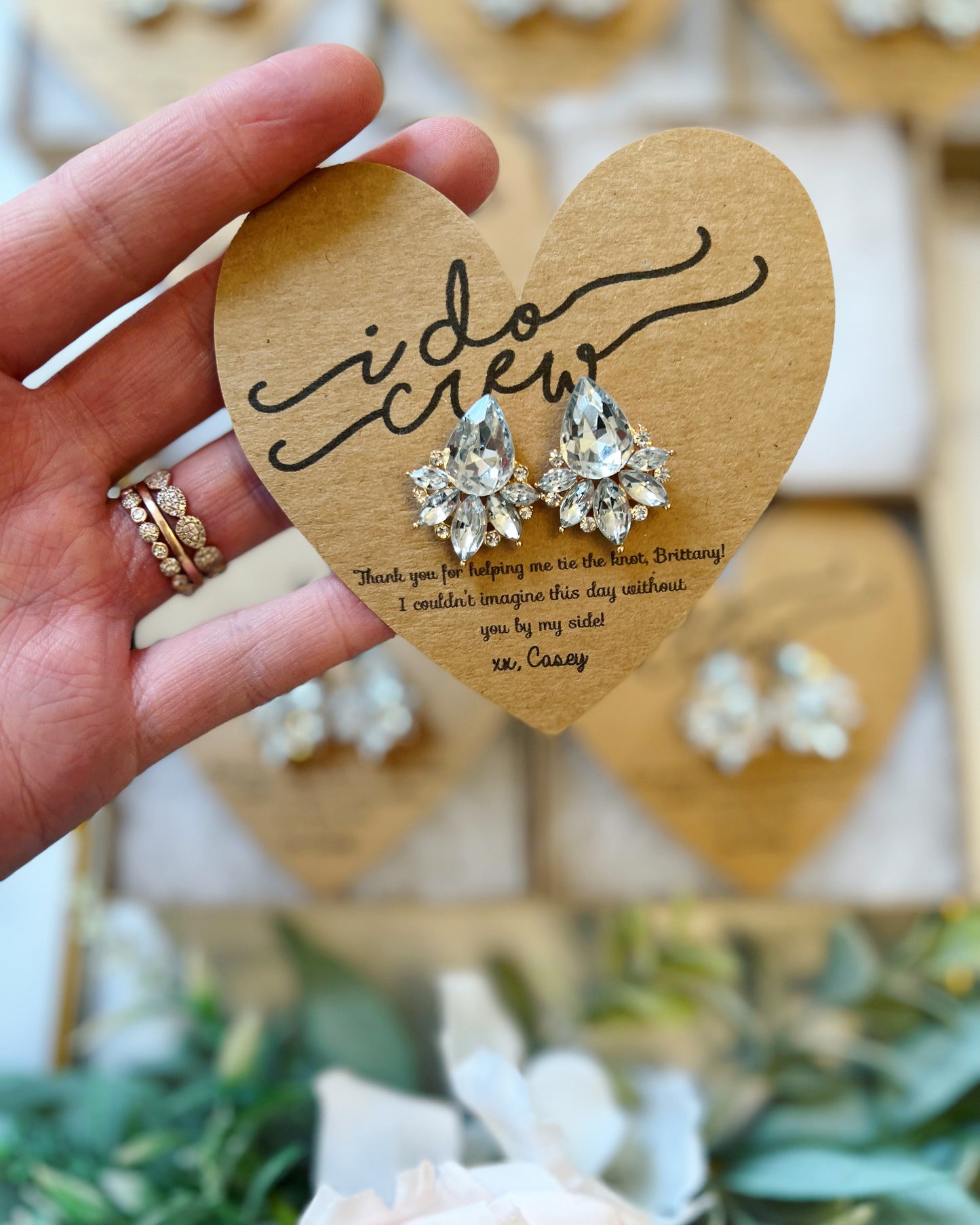 Bridesmaid Opal earrings I do crew gifts! TOP SELLER!