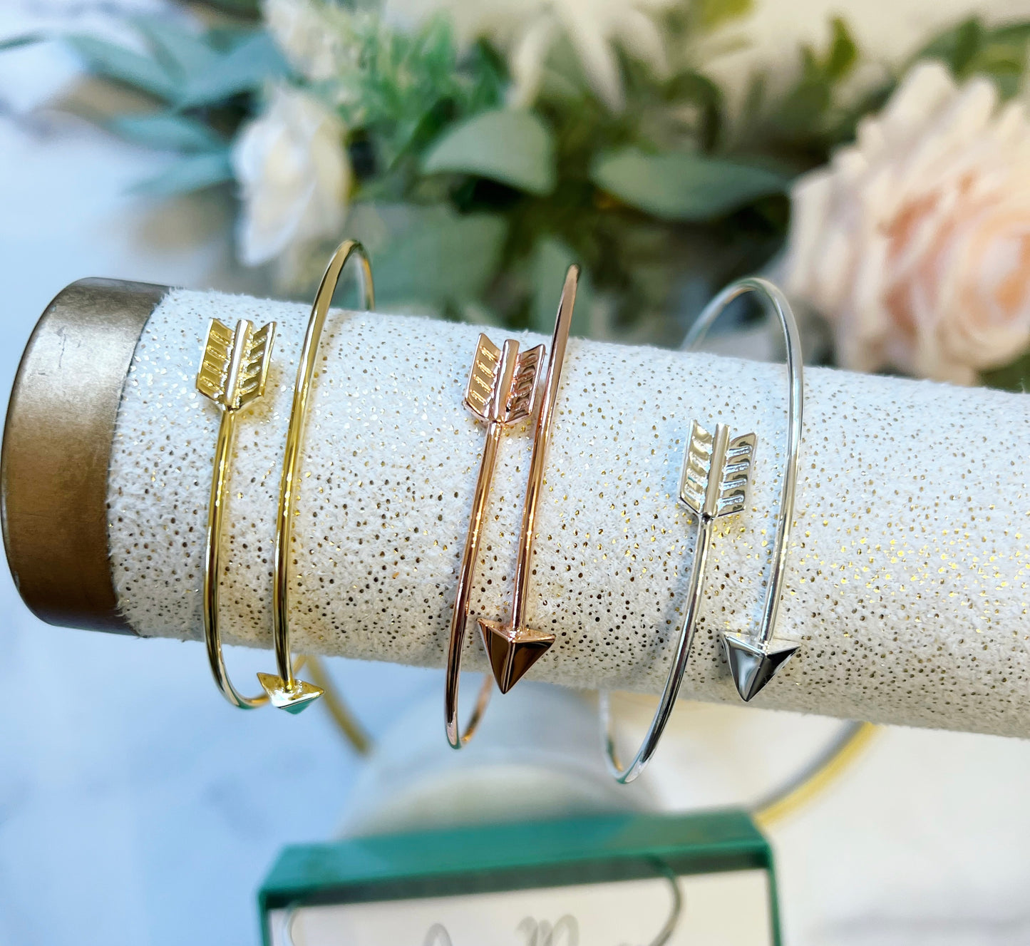Arrow Bangle! We Rise By Lifting Others