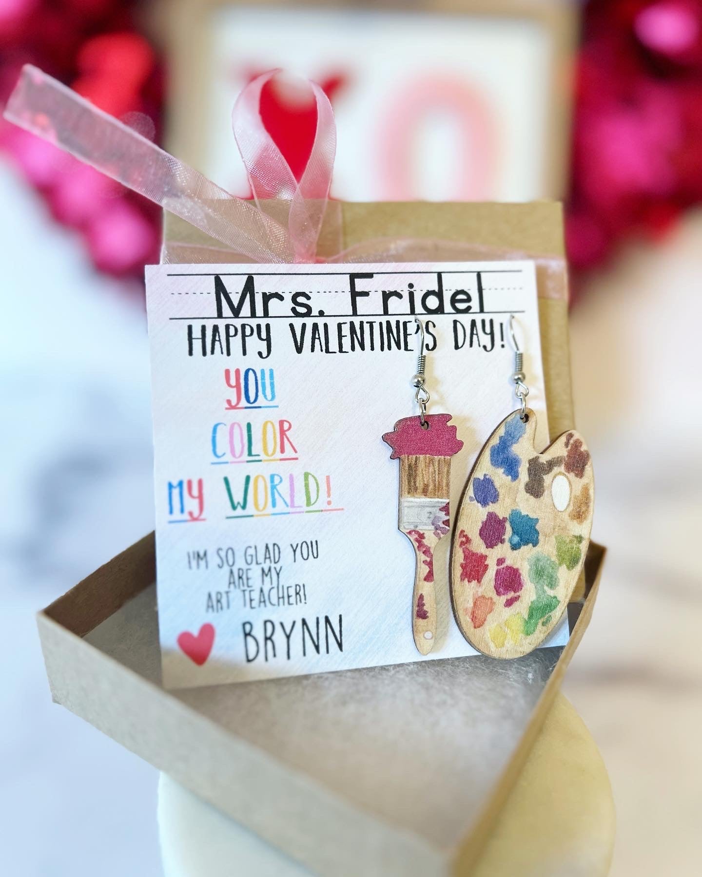 Art Teacher Gift Valentine's Day Gift