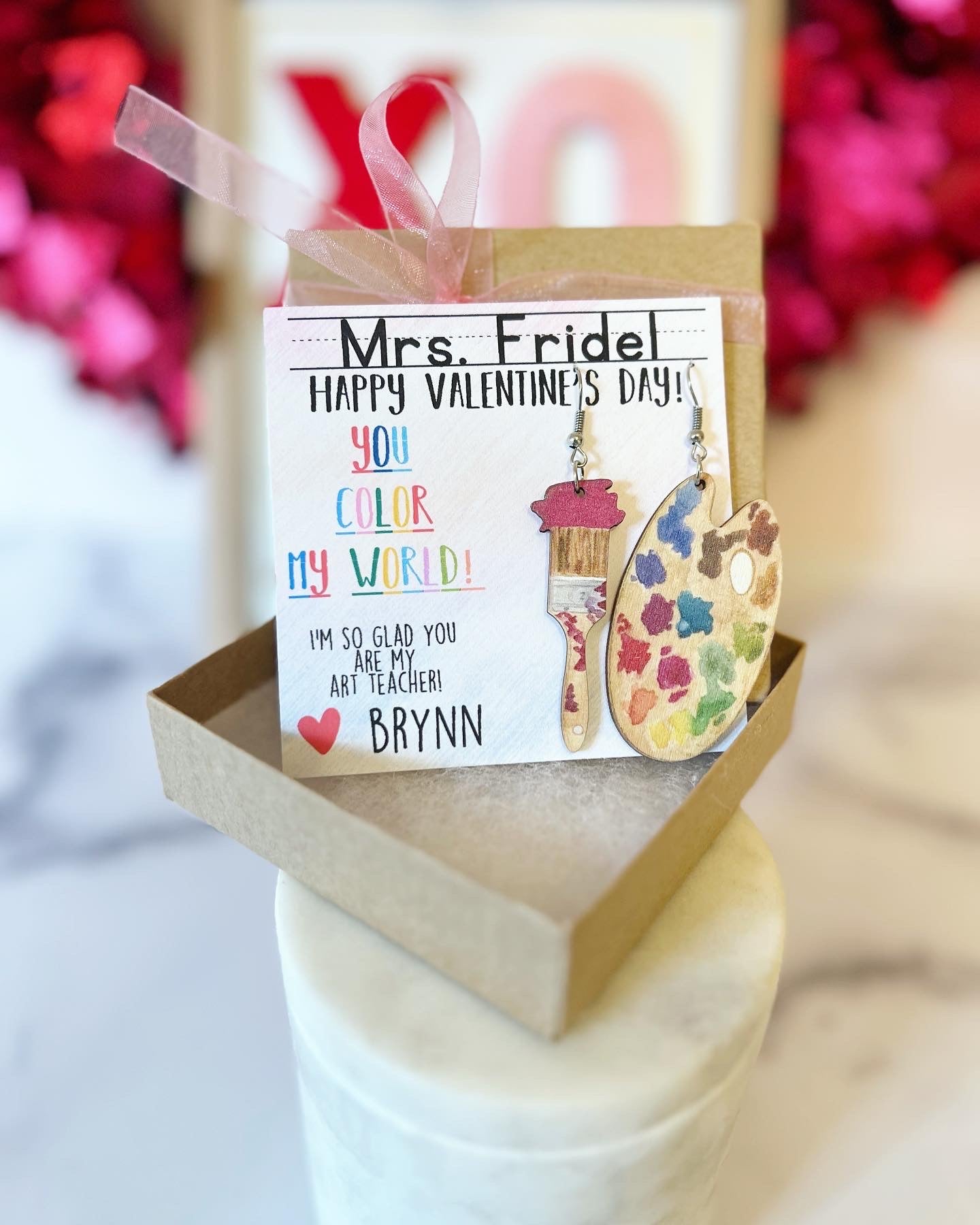 Art Teacher Gift Valentine's Day Gift