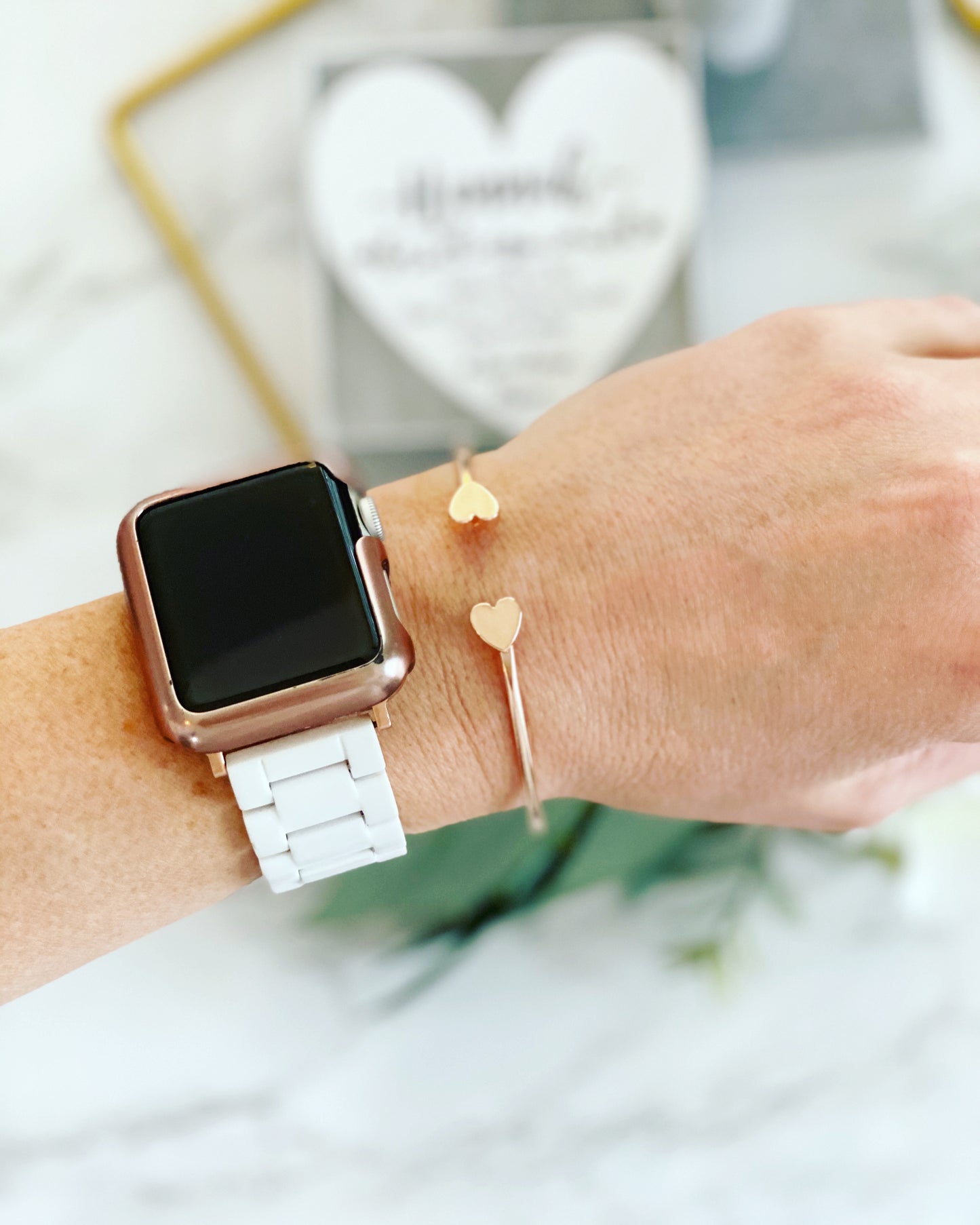 Heart Cuff Bangle Bridal Party Gift