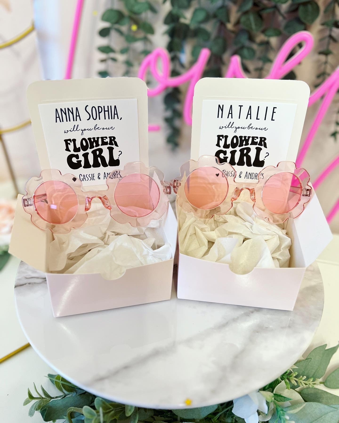 Retro Flower Girl Flower Sunglasses