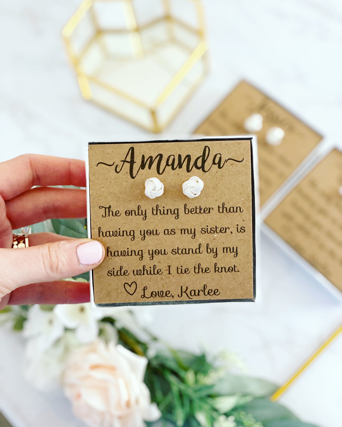 Knot Bridal Party Earrings