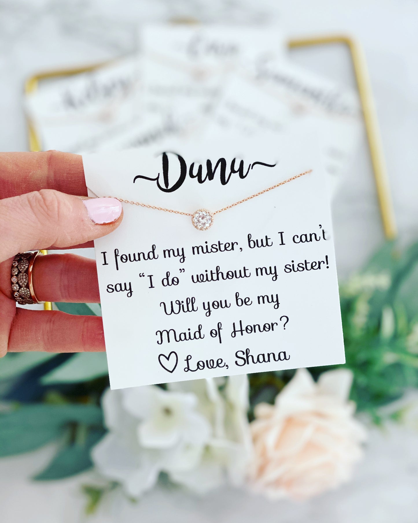 I Found My Mister, but I Need My Sister Necklace