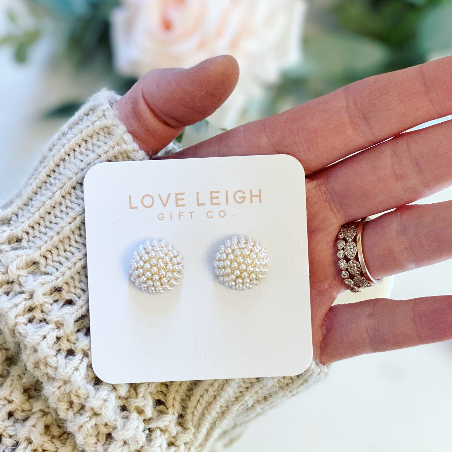Bridesmaid Gift Pearl Earrings