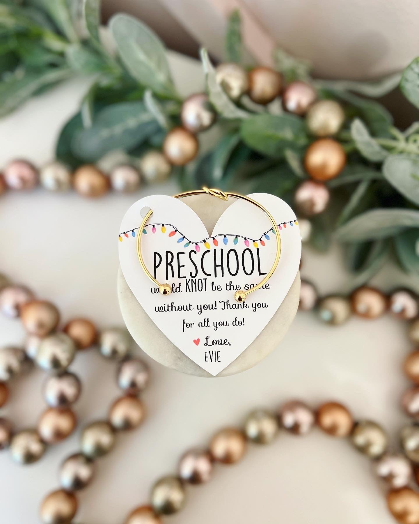 Holiday Christmas Teacher Gift! TOP SELLER back in stock! 🎄Non-Tarnish Knot Bangle!