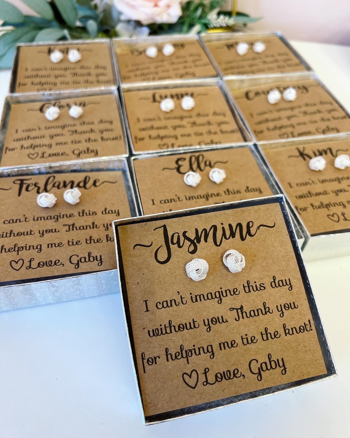 Knot Bridal Party Earrings