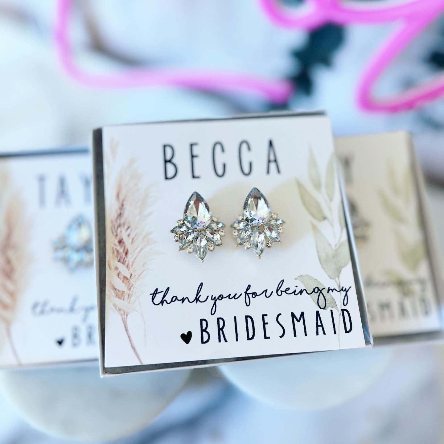 Boho Bridesmaid Statement Earrings