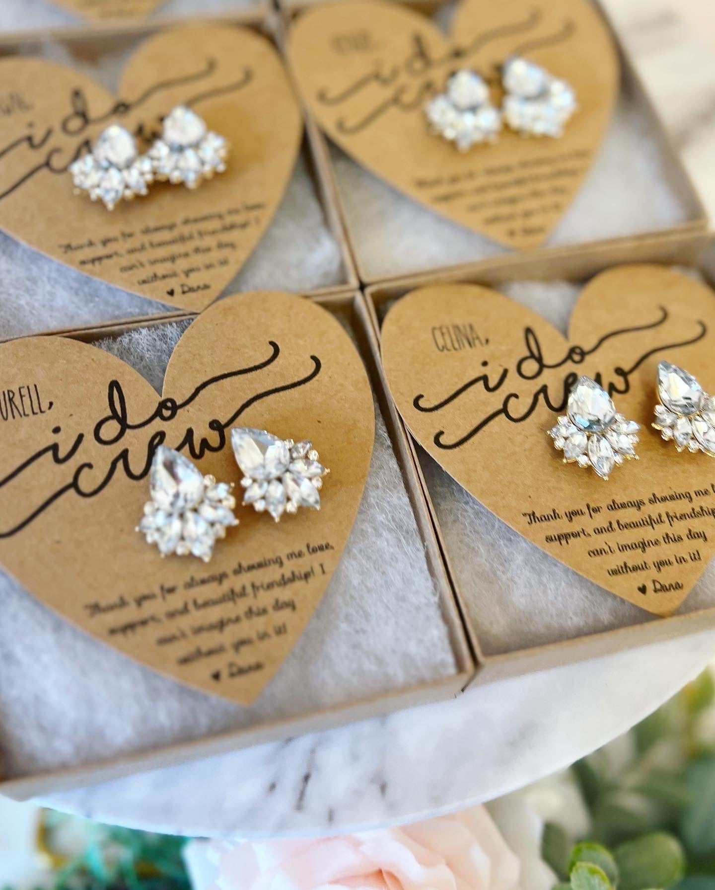 I Do Crew Statement Thank You Earrings